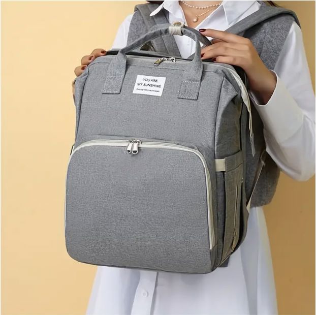 sac a langer gris prise avant