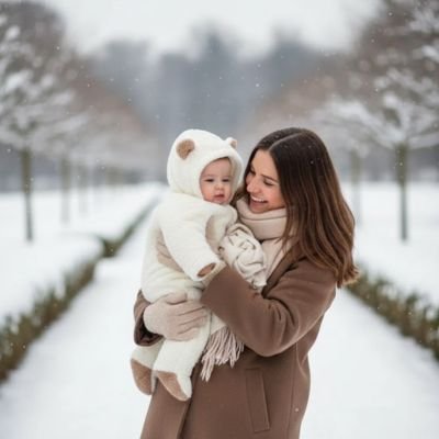 Combinaison hiver pour bebe​ blanche