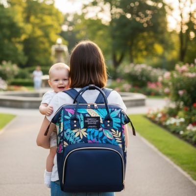 Sac a dos a langer bleu marin