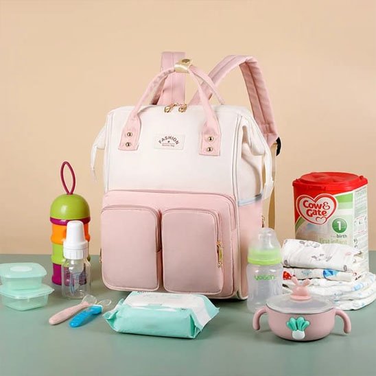 Sac a langer rose pour bébé