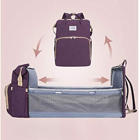 sac a langer violet avec  mini parc